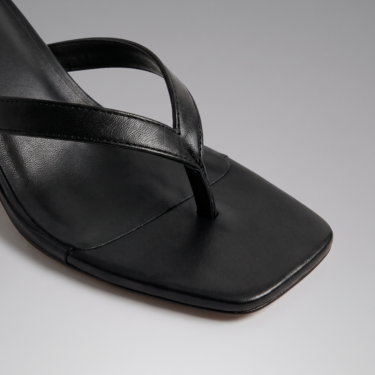 Women's Strappy Square Toe Kitten Heel Sandals