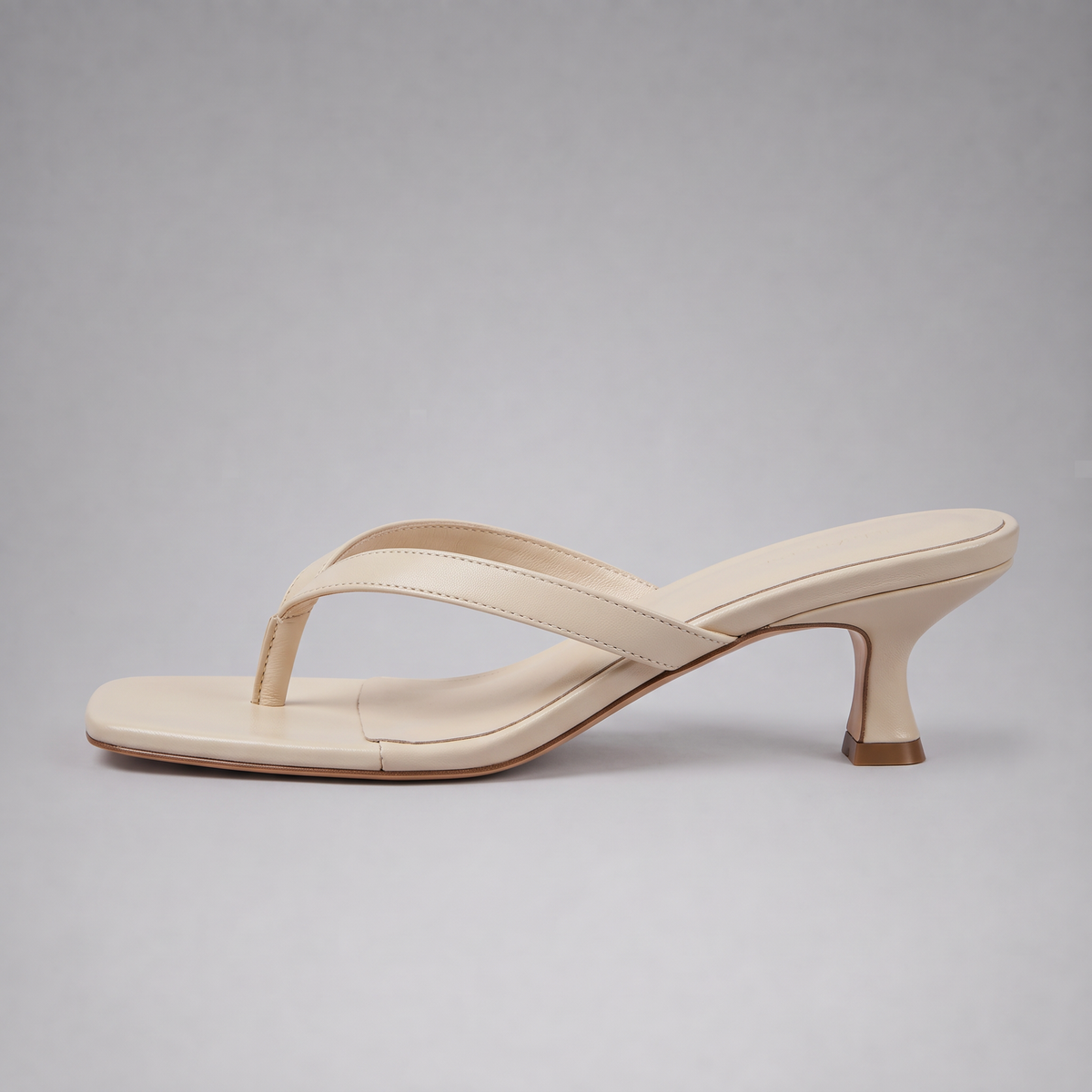 Women's Strappy Square Toe Kitten Heel Sandals
