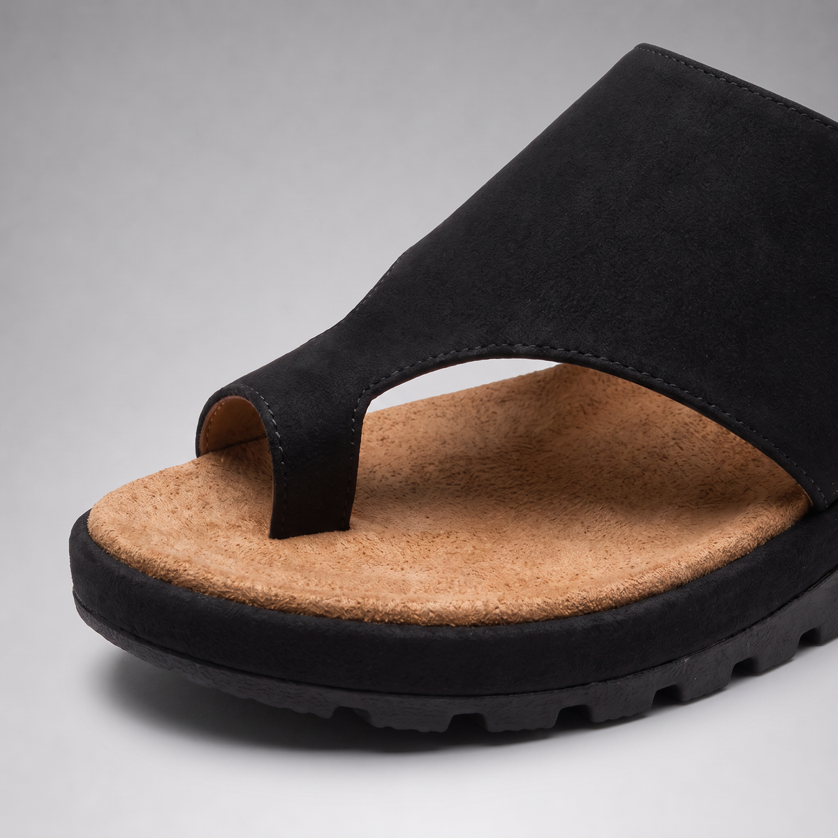 Women's Toe Ring Wedge Slide Slip-on Sandals