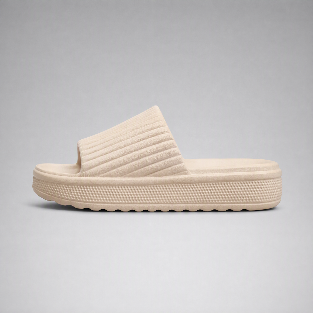Women's Cushioned Platform Slide Sandals