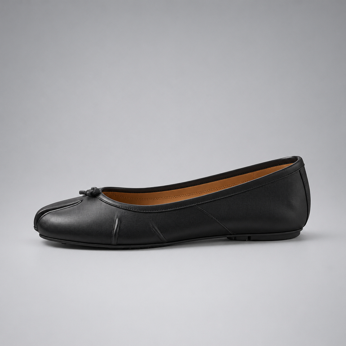 Women's Split Toe Leather Ballet Flats