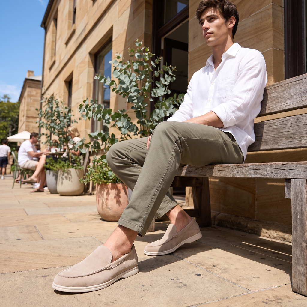 Men's Suede Slip-On Loafers
