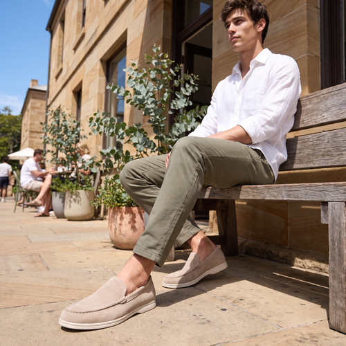Men's Suede Slip-On Loafers