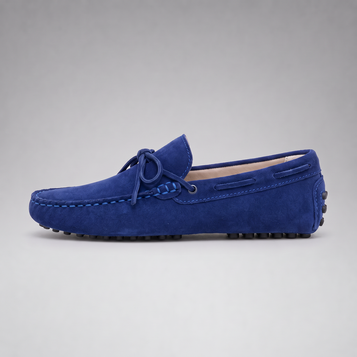 Men's Suede Tie-Front Driving Loafers