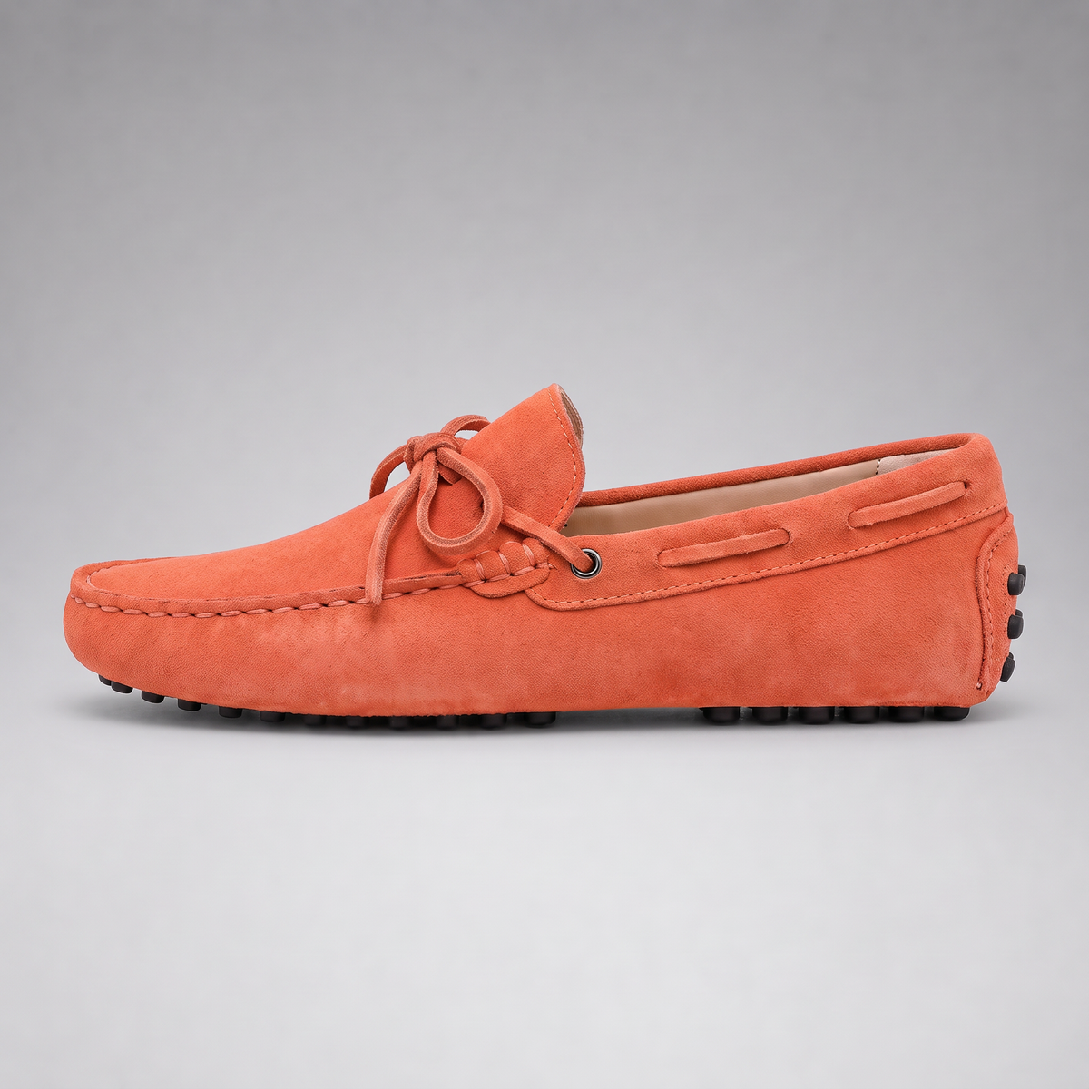Men's Suede Tie-Front Driving Loafers