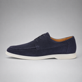 Men's Suede Apron-Toe Lace-Up Shoes