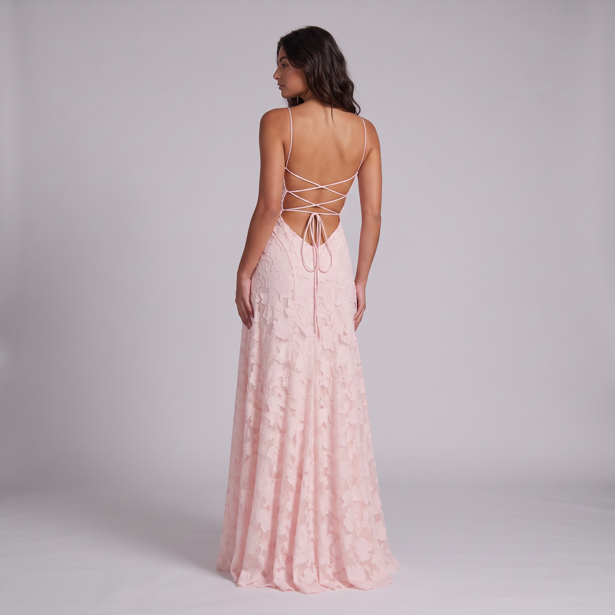 Women's Floral Textured Maxi Dress