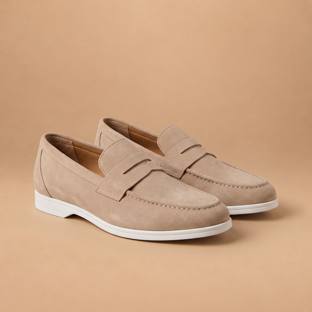 Men's Pigskin Leather Slip-On Loafers