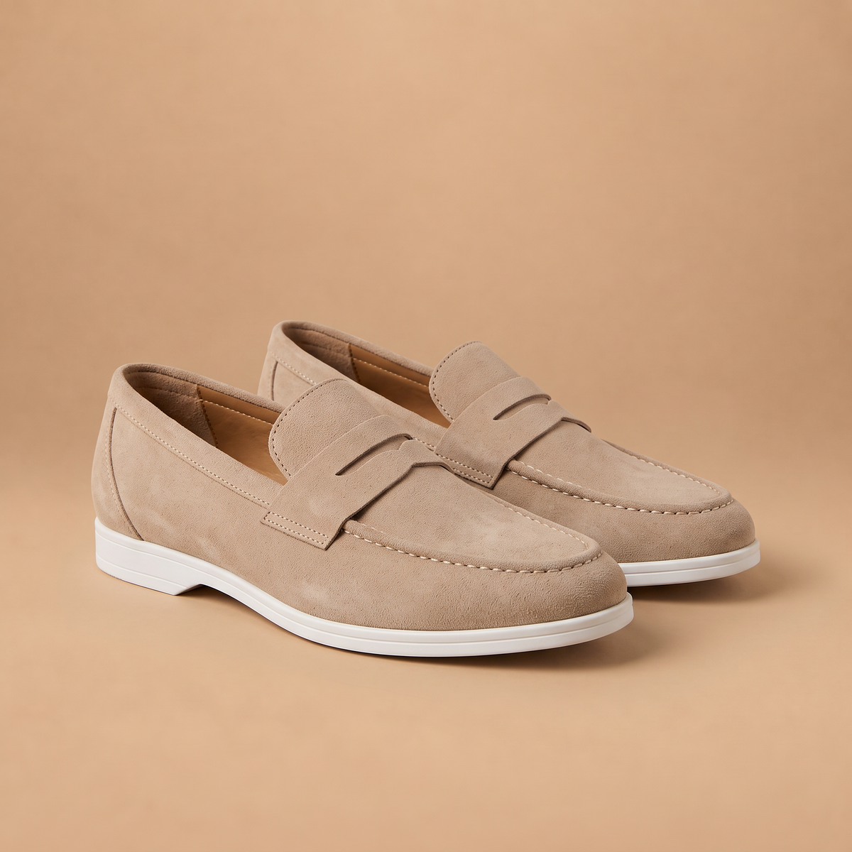 Men's Pigskin Leather Slip-On Loafers