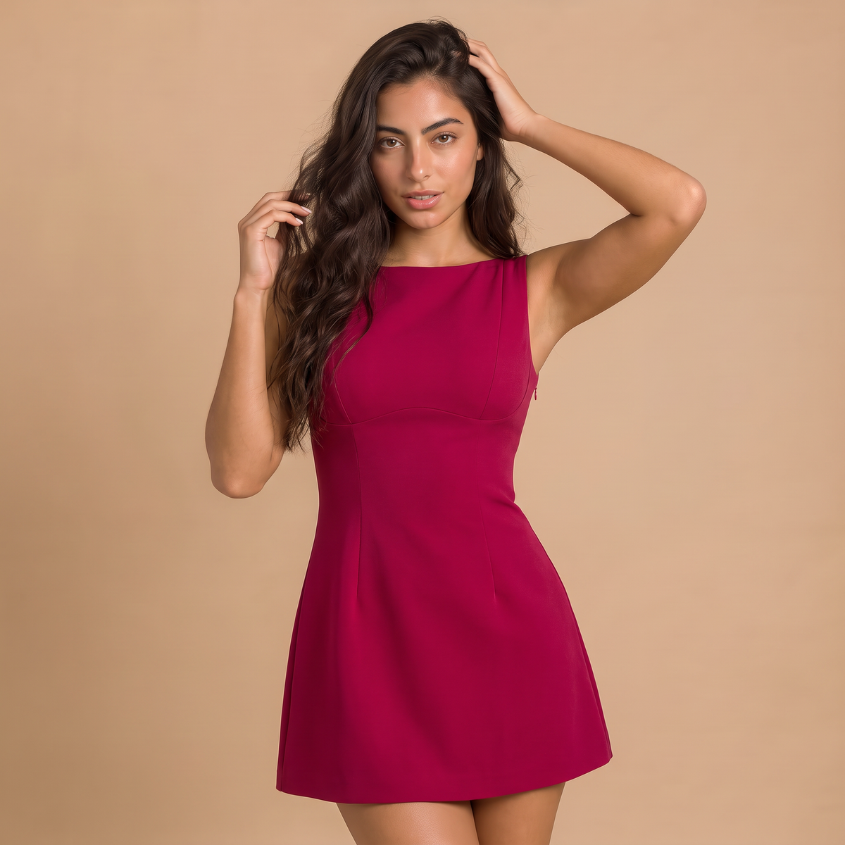 Women's Bubble Hem Mini Dress