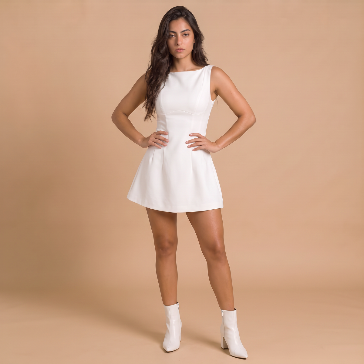 Women's Bubble Hem Mini Dress