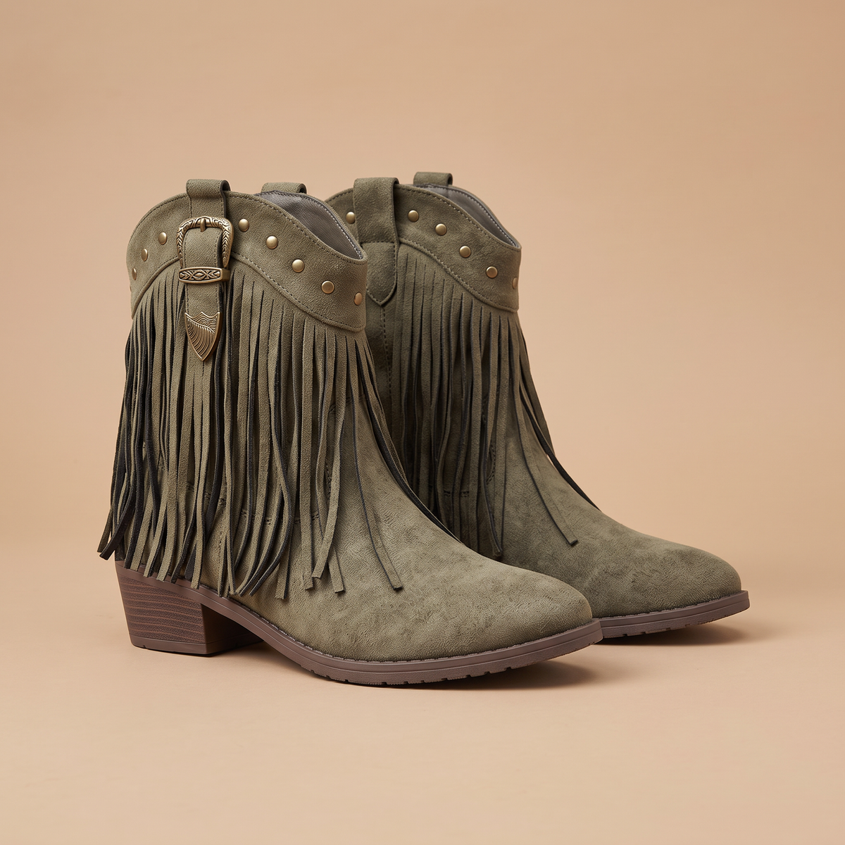Women's Western Fringe Ankle Boots