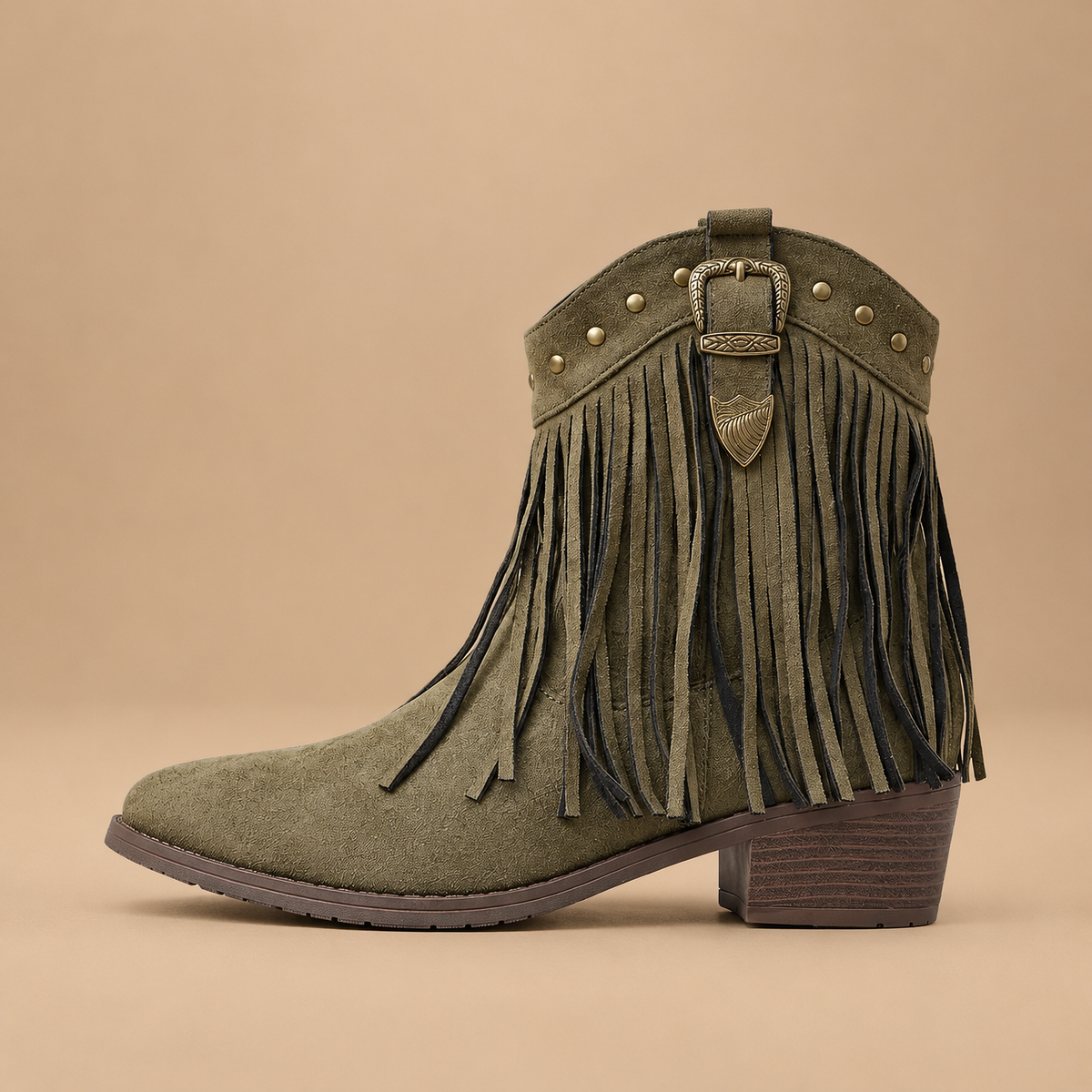 Women's Western Fringe Ankle Boots