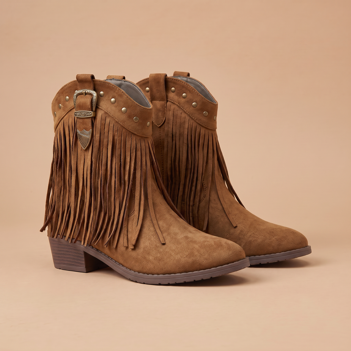 Women's Western Fringe Ankle Boots