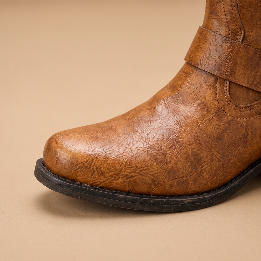 Men's Harness Slip-On Ankle Boots