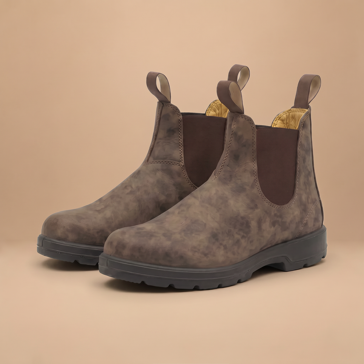 Men's Leather-Look Chelsea Boots