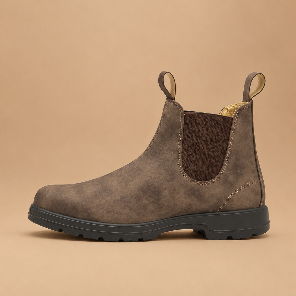 Men's Leather-Look Chelsea Boots