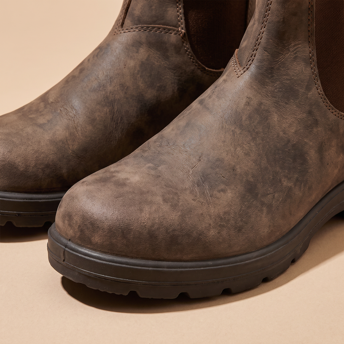 Men's Leather-Look Chelsea Boots