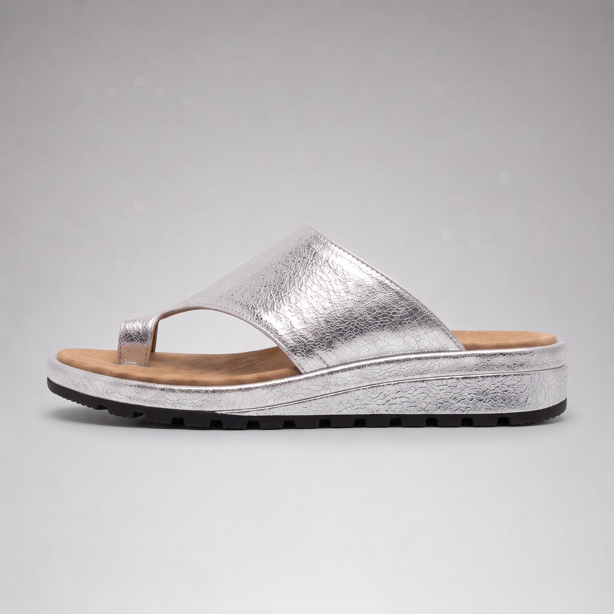 Women's Toe Ring Wedge Slide Slip-on Sandals