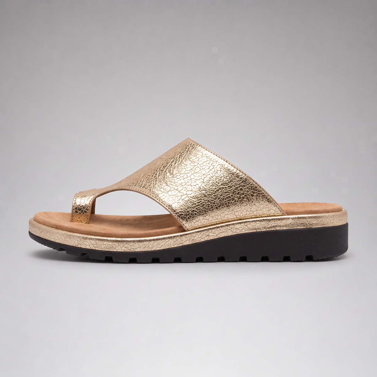 Women's Toe Ring Wedge Slide Slip-on Sandals